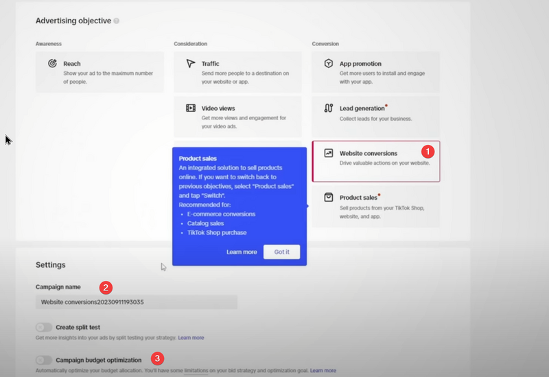 TikTok ads creative examples walkthrough 2024 step 6