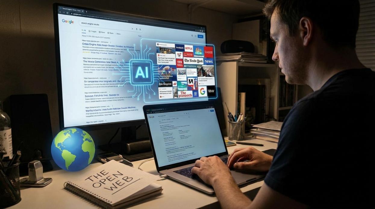 Google's AI Is Shrinking the Open Web — Here's Why That's a Hidden Opportunity for Native and Push Advertisers