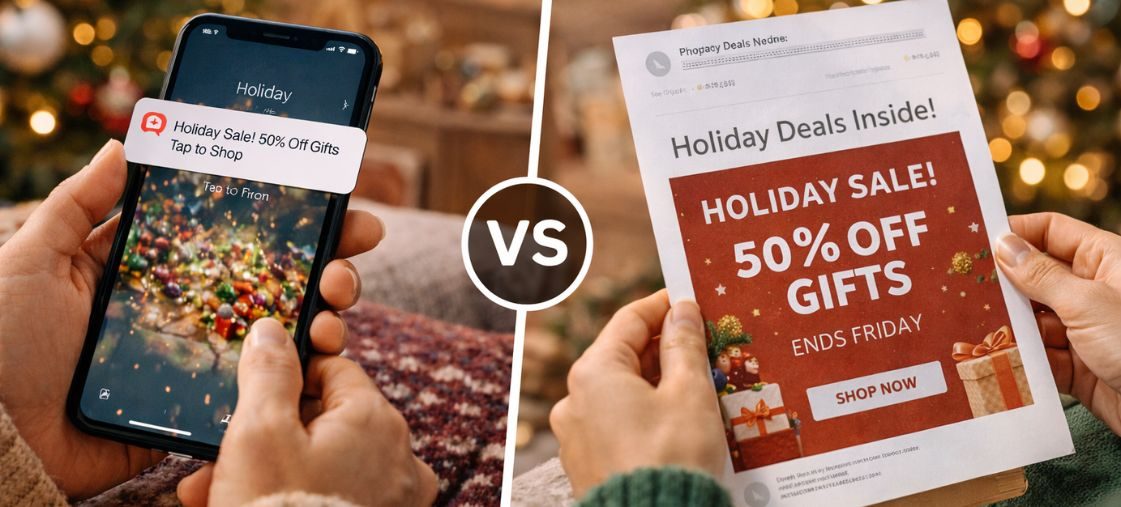 Push Notifications vs Email: Which Holiday Messaging Wins?