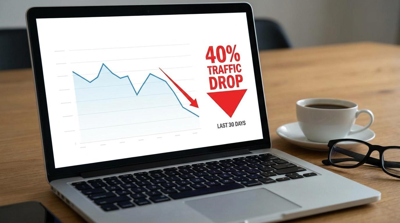 The 40% Traffic Drop Publishers Won't Tell You About — And Why It's Your Native Advertising Arbitrage Window